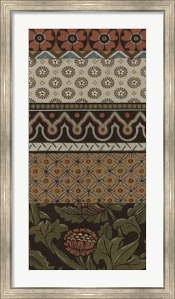 Framed Heirloom Textile VI Print