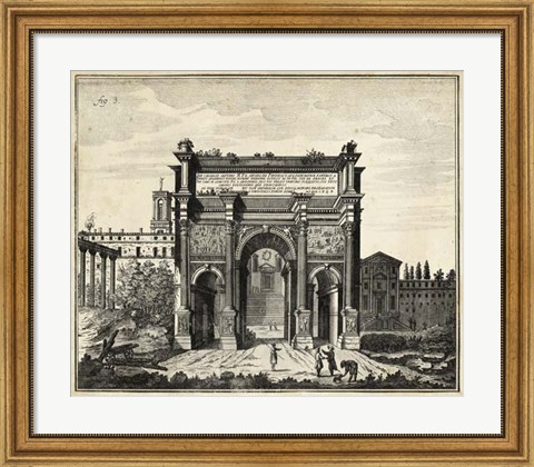 Framed Arch at the Roman Forum Print