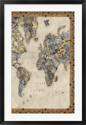 Framed Royal Map II Print