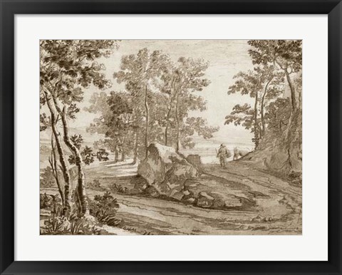 Framed Italian Pastoral I Print