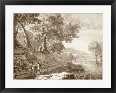 Framed Italian Pastoral II Print