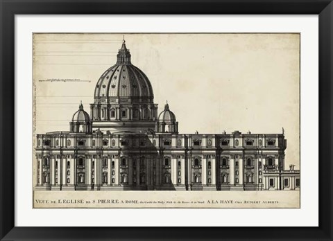Framed St. Peter&#39;s, Rome Print