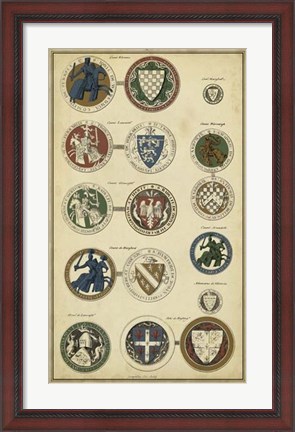 Framed Imperial Crest I Print