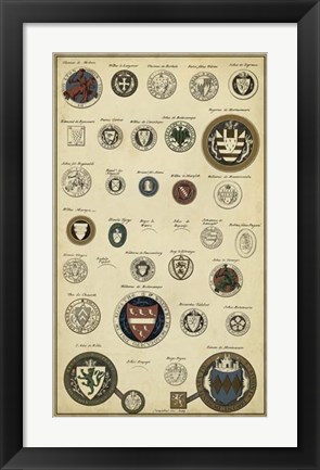Framed Imperial Crest III Print