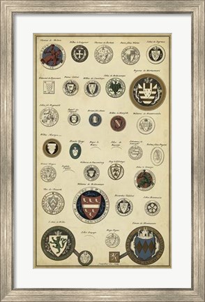 Framed Imperial Crest III Print