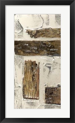 Framed Birch Bark Abstract I Print