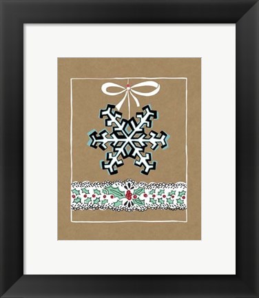 Framed Holly Jolly Christmas III Print