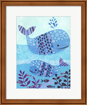 Framed Ocean Blue Print