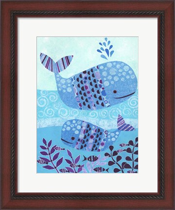 Framed Ocean Blue Print