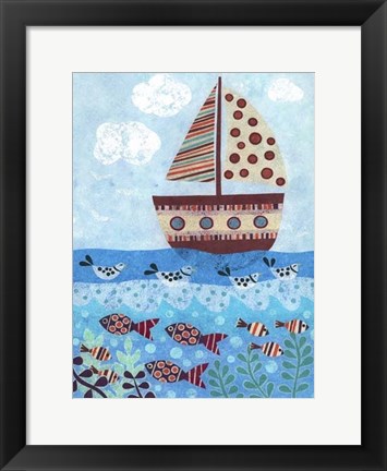 Framed Sunny Sailing Print