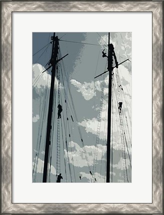 Framed Caribbean Vessel IV Print