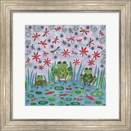 Framed Frog Pond Print