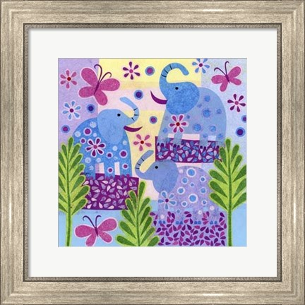 Framed Elephant Sunshine Print