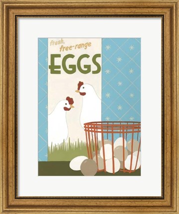 Framed Free-Range Eggs Print