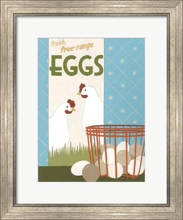 Framed Free-Range Eggs Print