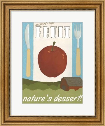Framed Orchard-Ripe Fruit Print