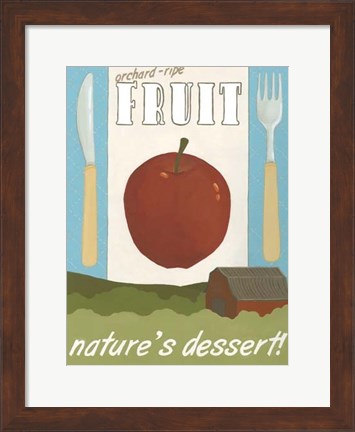 Framed Orchard-Ripe Fruit Print