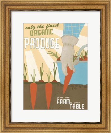 Framed Organic Produce Print