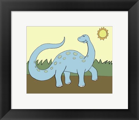 Framed Prehistoric Playtime IV Print