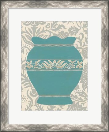 Framed Pottery Patterns IV Print