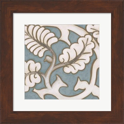Framed Ornamental Leaf II Print