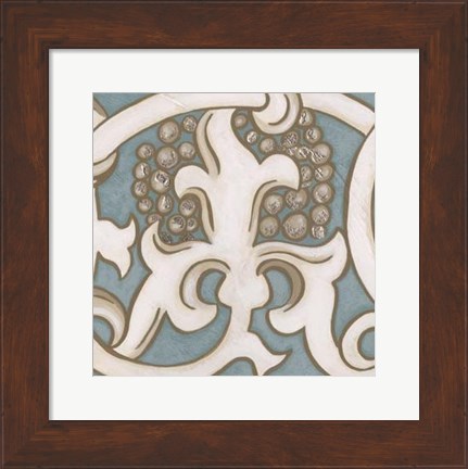 Framed Ornamental Leaf III Print