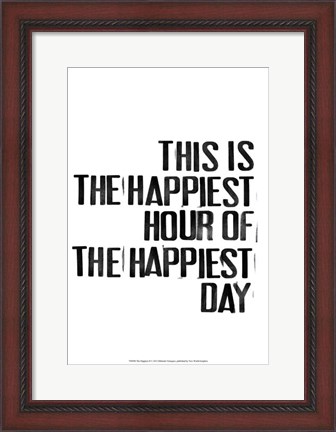 Framed Happiest II Print