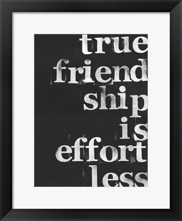 Framed Friendship I Print