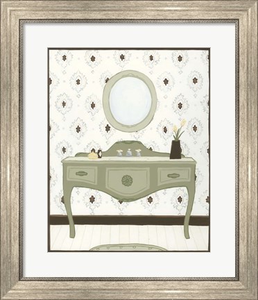 Framed Parisian Bath II Print