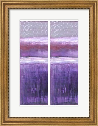 Framed 2-Up Purple Rain I Print