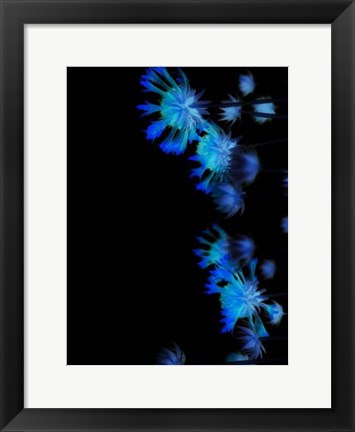 Framed Moon Blue II Print