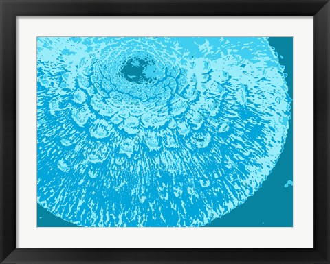 Framed Blue Abstract Print