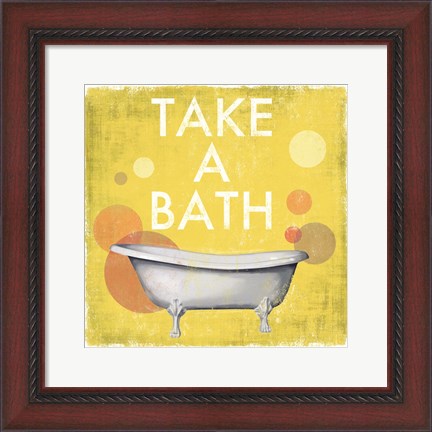 Framed Take a Bath Print