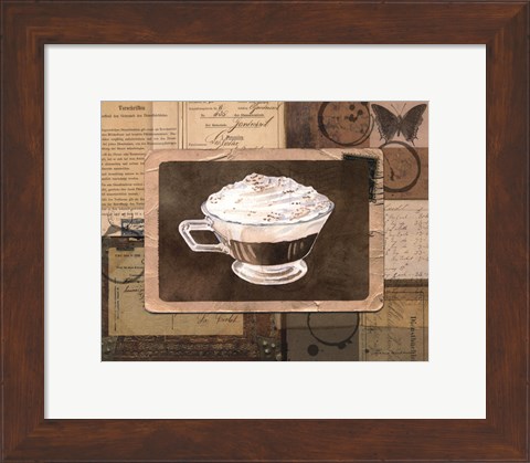 Framed Vintage Eiskaffee - mini Print