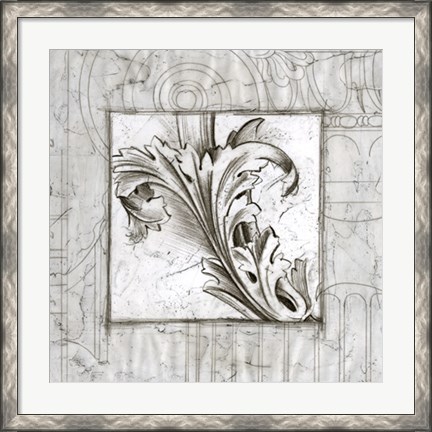Framed Acanthus Detail III Print
