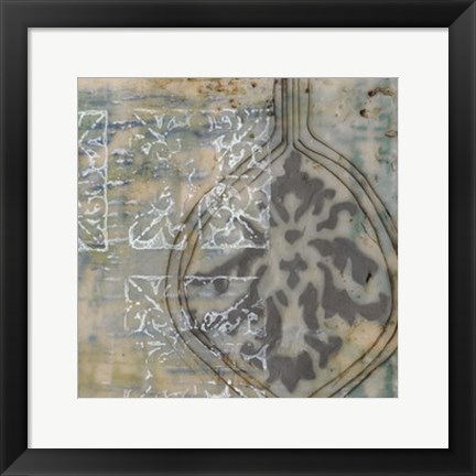 Framed Floating Patterns IV Print