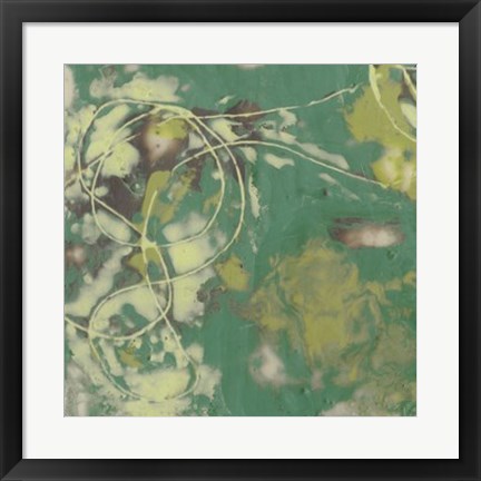 Framed Entwined Emerald II Print
