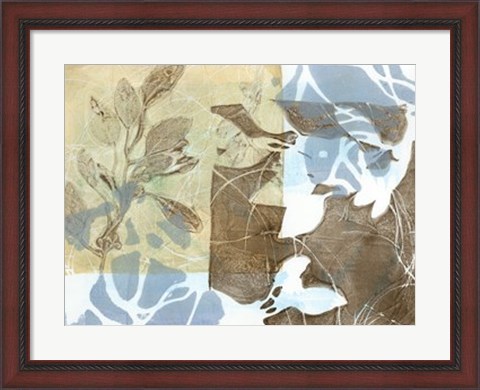 Framed Leaf Inclusion II Print