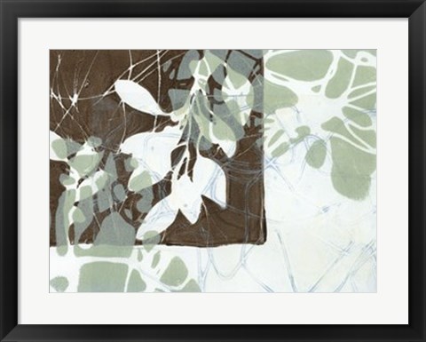 Framed Leaf Inclusion III Print