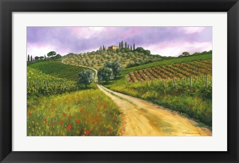 Framed Tuscan Road Print