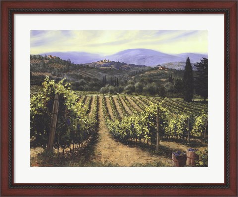 Framed Tuscany Vines Print