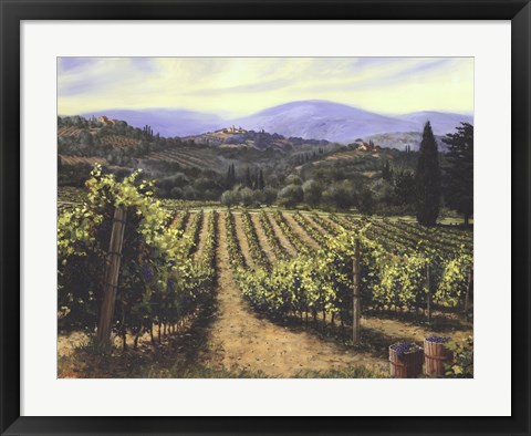 Framed Tuscany Vines Print