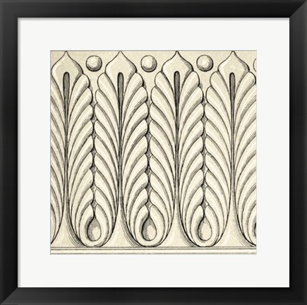 Framed Ornamental Tile Motif IX Print