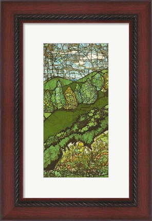 Framed Green Landscape II Print