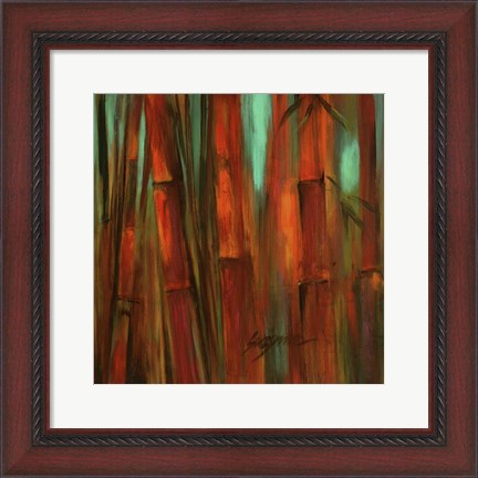 Framed Sunset Bamboo II Print