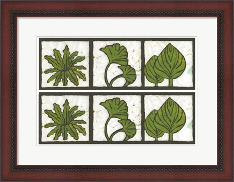 Framed 2-Up Verde Botanical II Print