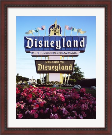 Framed Disneyland in Orange County, California, 1955 Print
