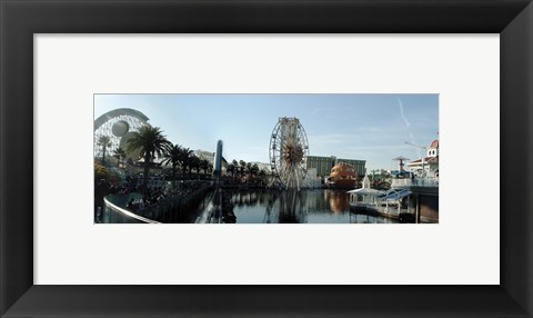 Framed Paradise Pier Panorama Print