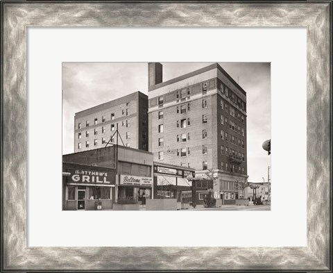 Framed O. Henry Hotel, Greensboro, Guilford County, NC Print