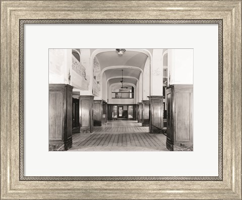 Framed First Floor Main Lobby O. Henry Hotel Greensboro NC 1978 Print